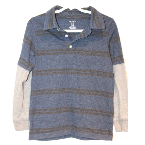 3/$20 🏷 Carters Polo Long Sleeve Size 4/5 - Picture 1 of 2